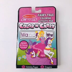 Fairy Color-n-Carry Travel book for Kids by Melissa & Doug- NEW
